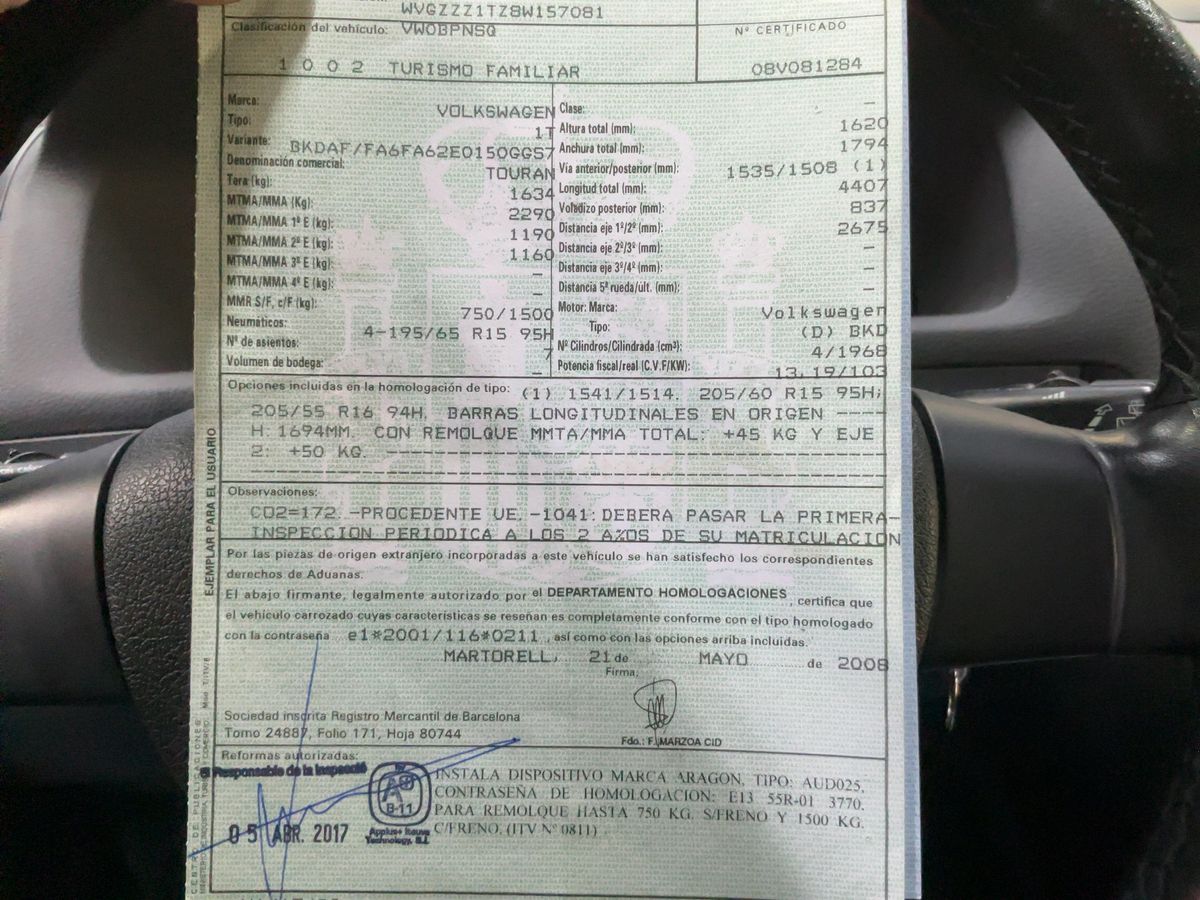 Volkswagen Touran d'occasion