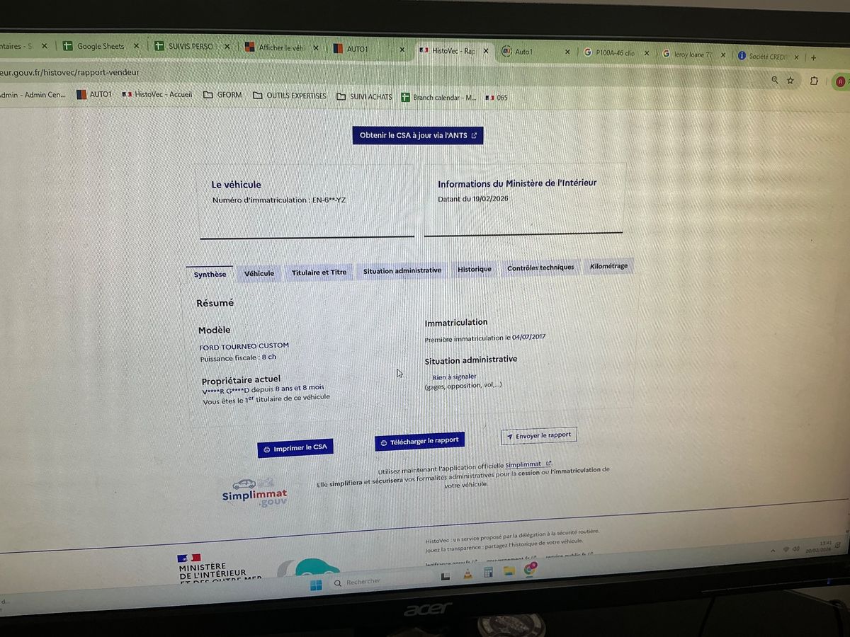 Ford Tourneo d'occasion