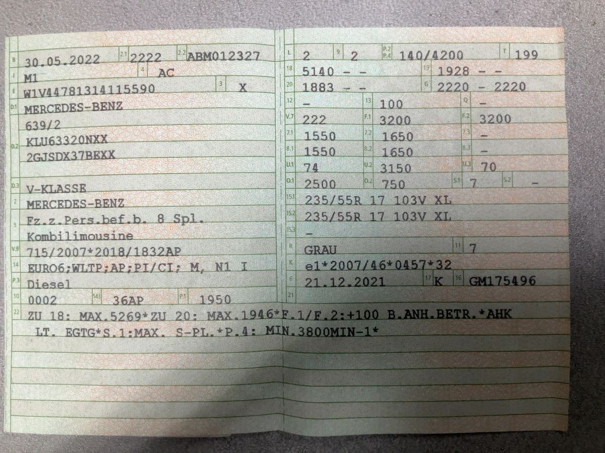 Mercedes-Benz V-Klasse d'occasion