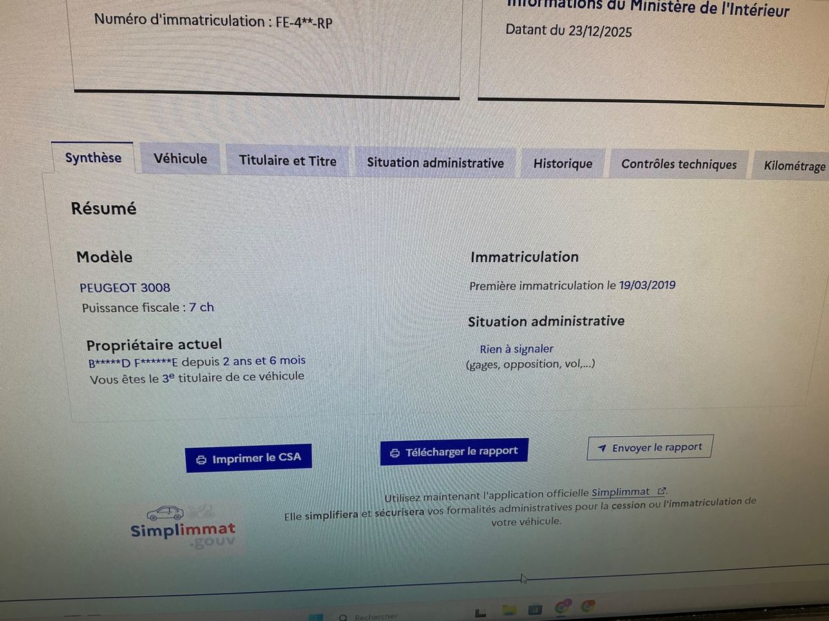 Peugeot 3008 d'occasion