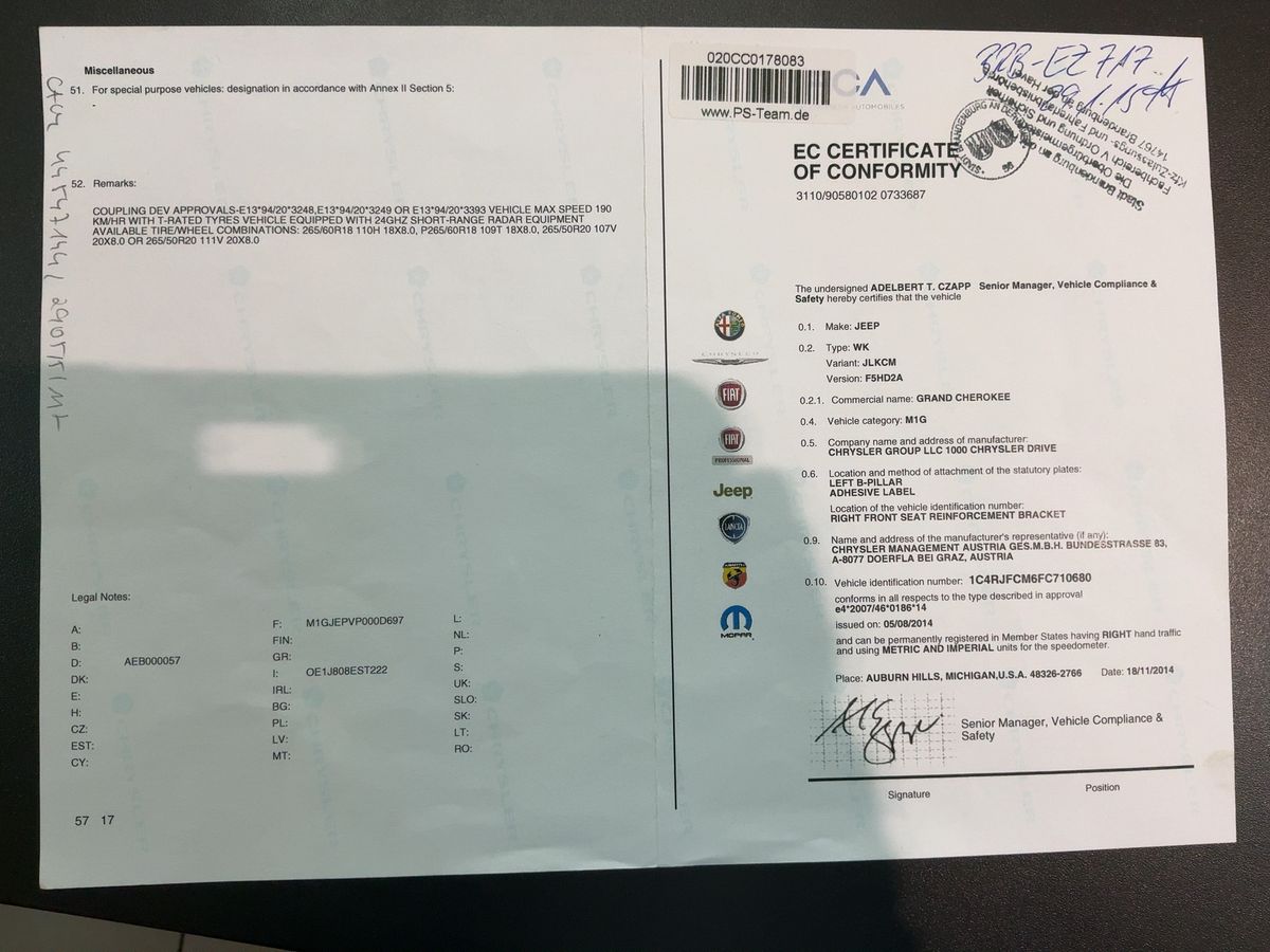 Jeep Grand d'occasion