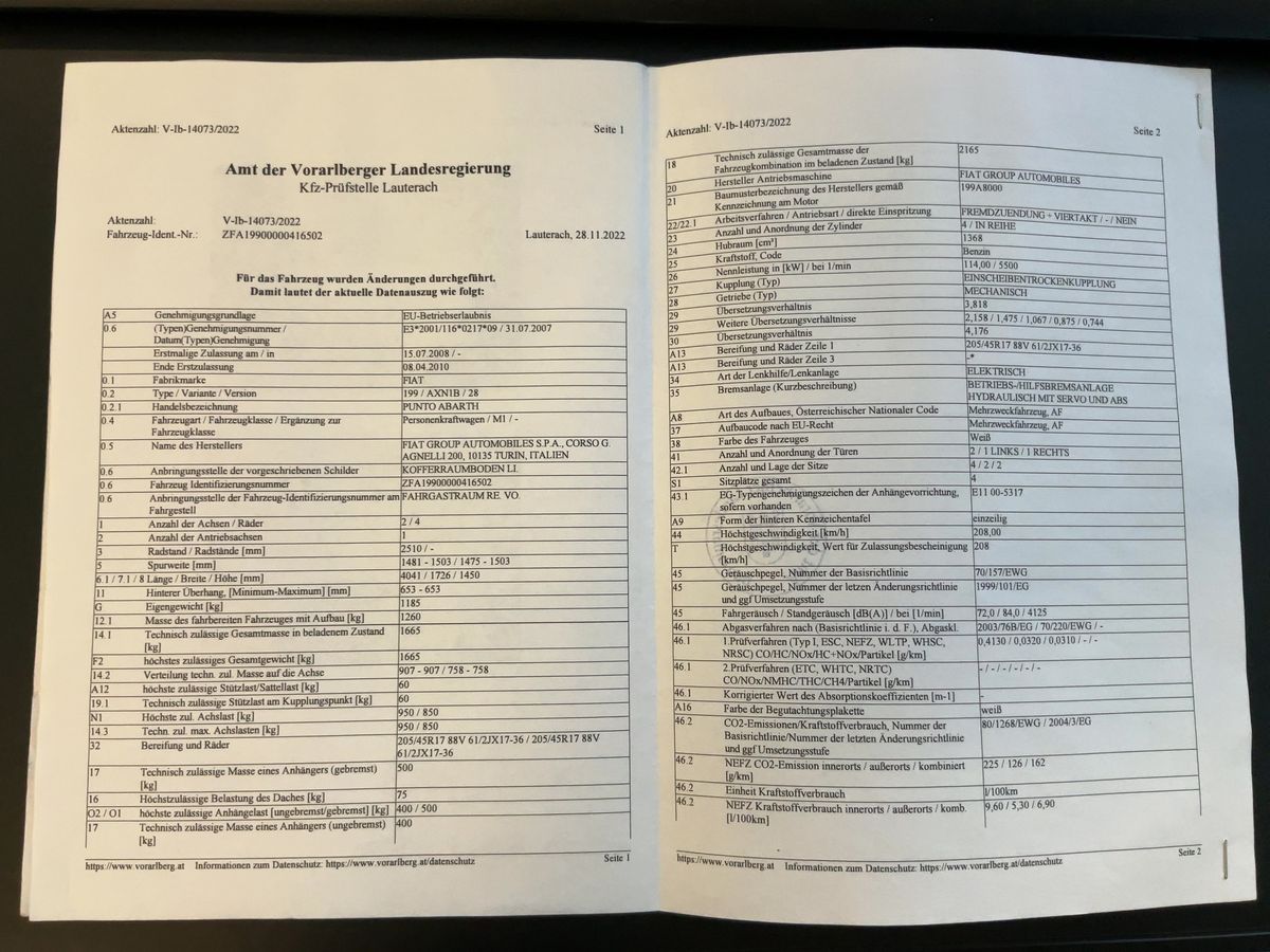 Abarth Grande d'occasion