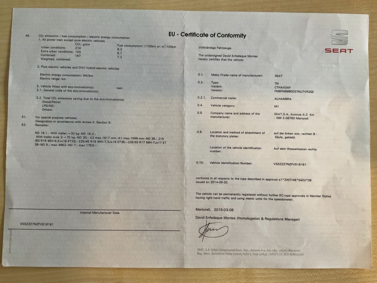 Seat Alhambra d'occasion