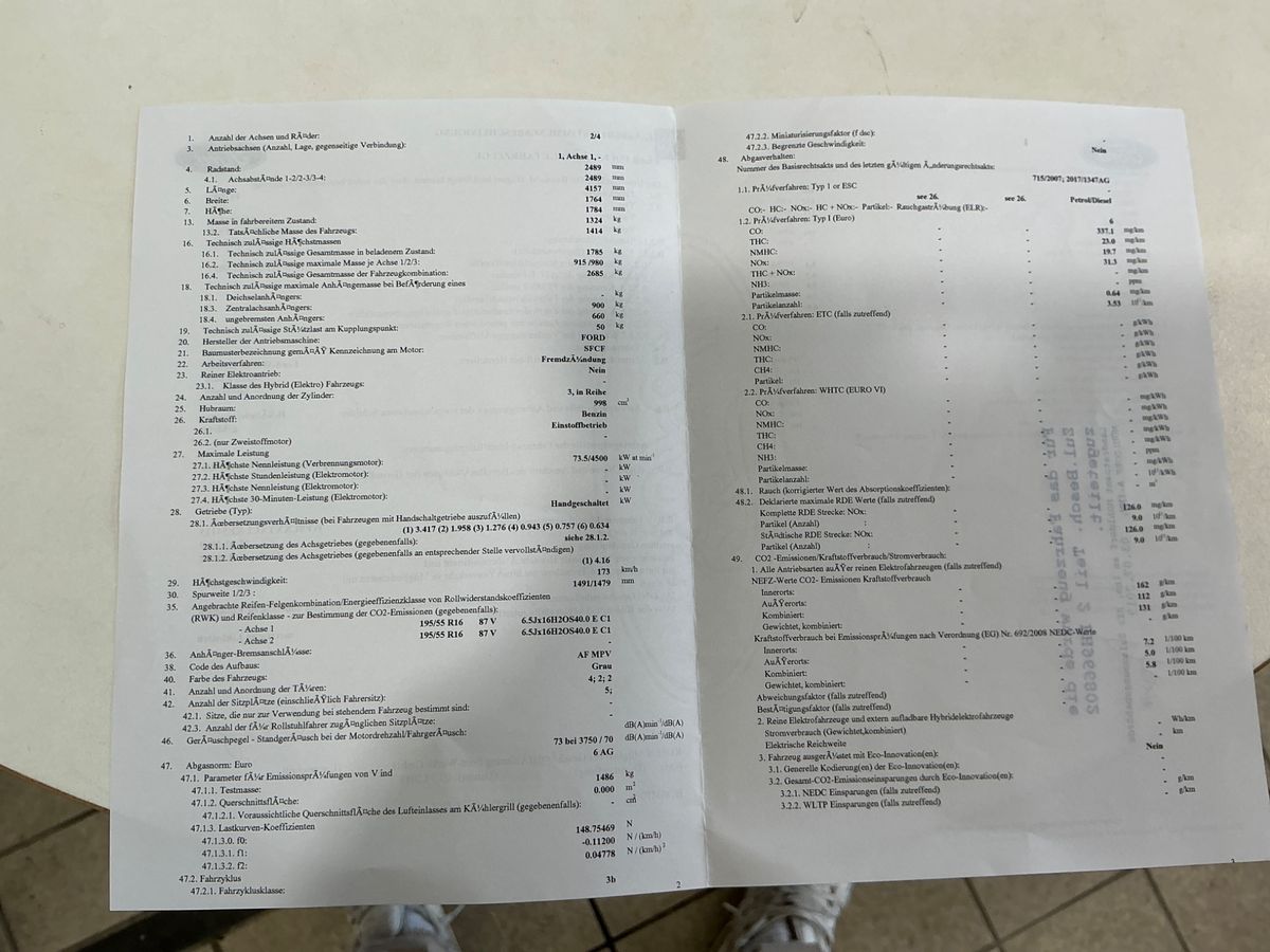 Ford Tourneo 1.0 EcoBoost Sport