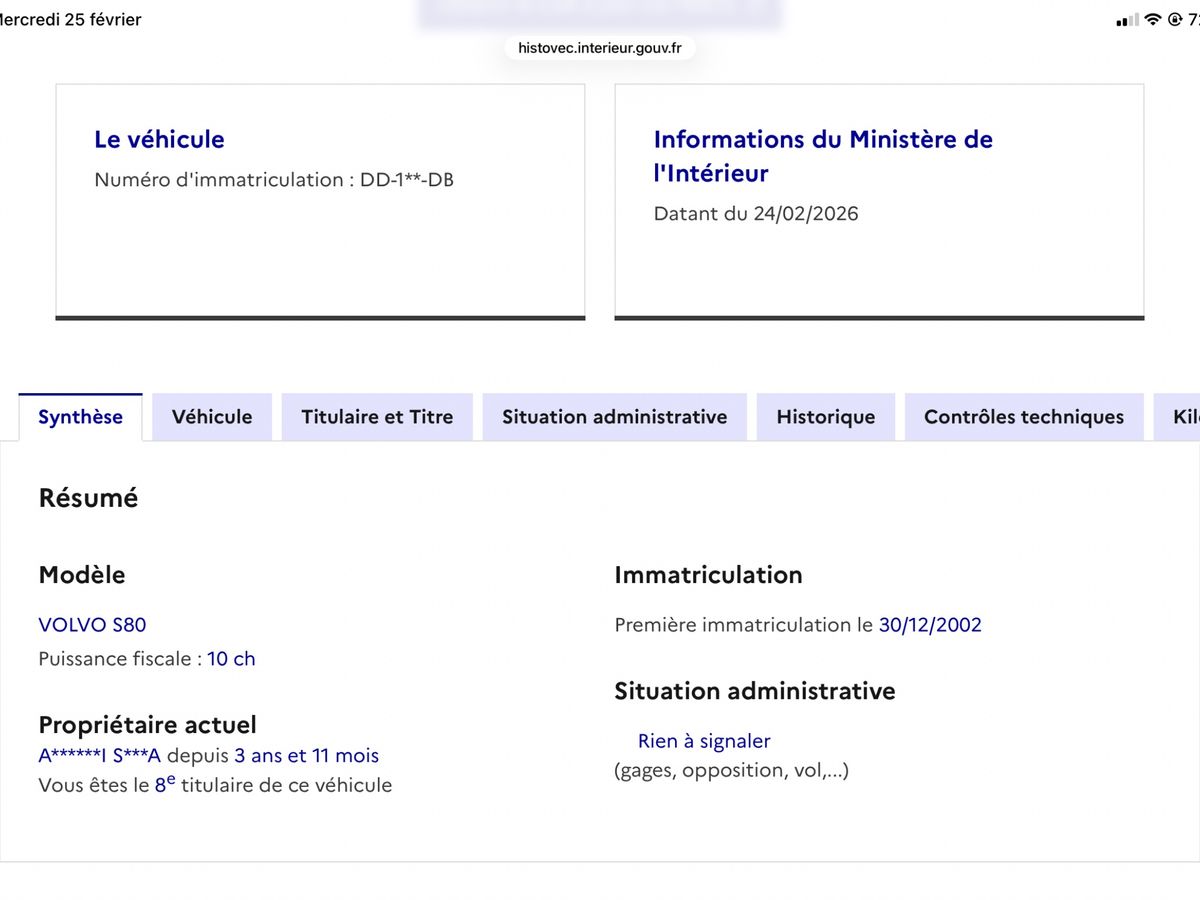 Volvo S80 d'occasion