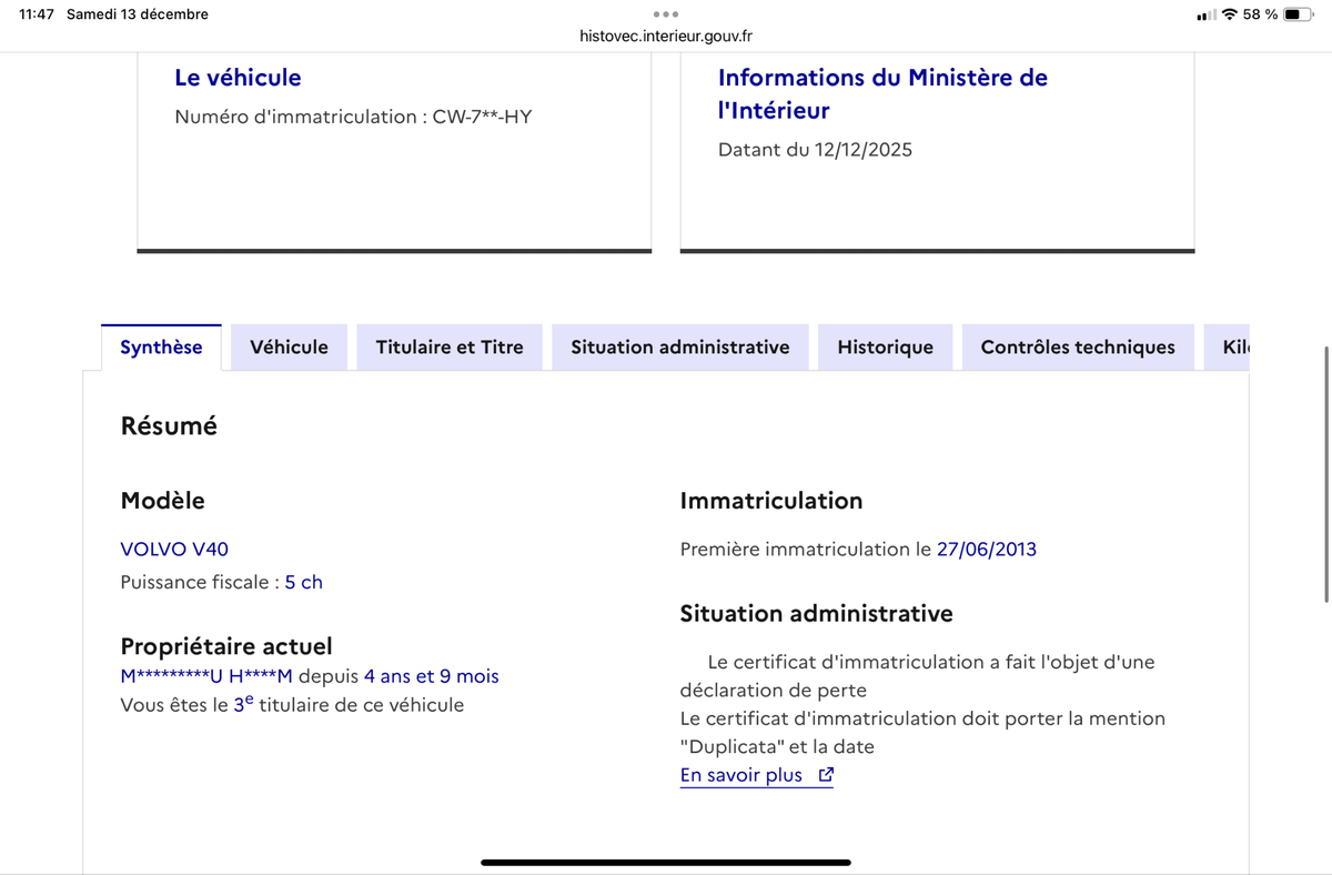 Volvo V40 d'occasion