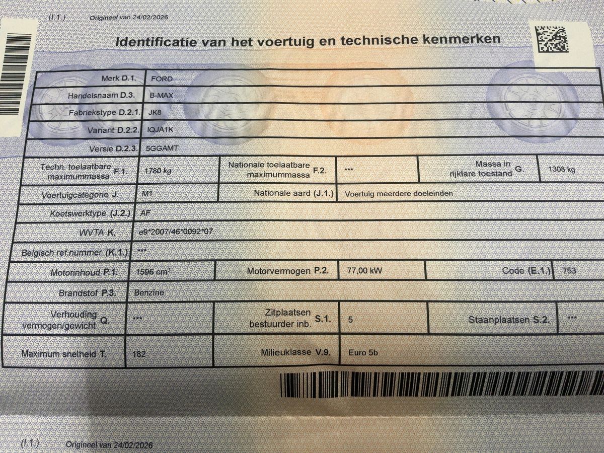 Ford B-Max d'occasion