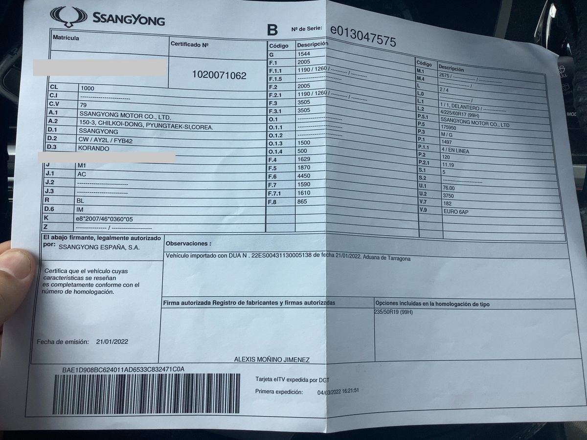 Ssangyong Korando d'occasion