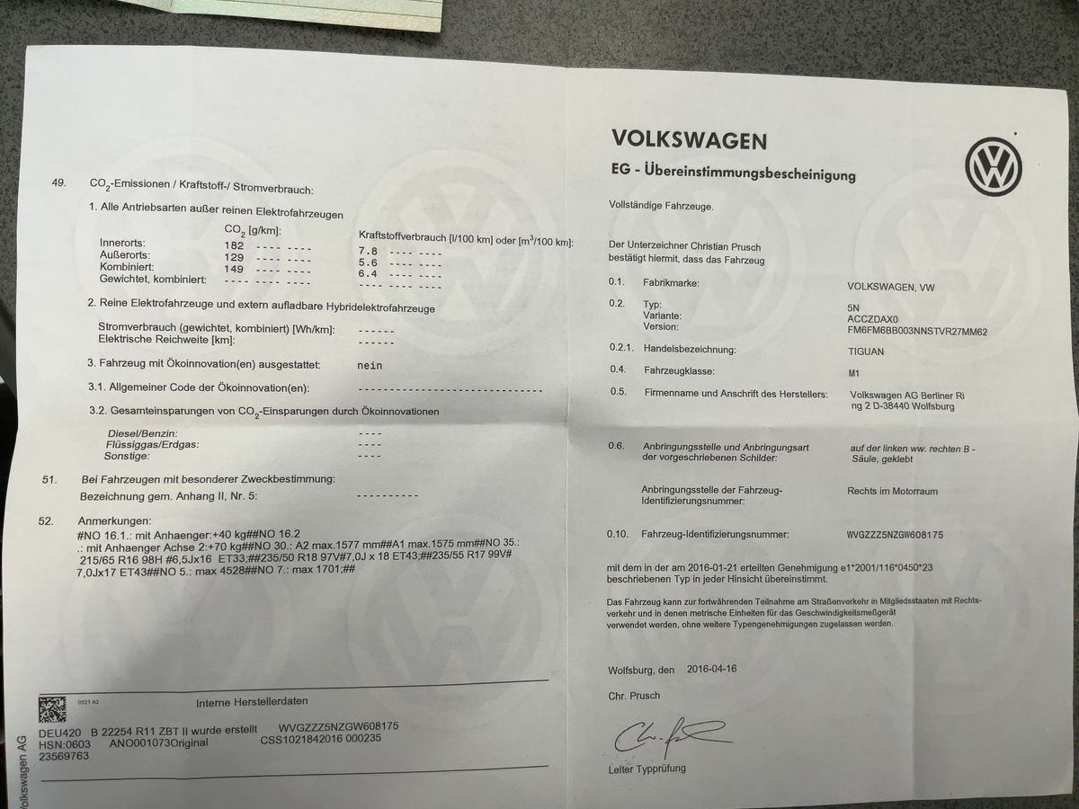 Volkswagen Tiguan d'occasion