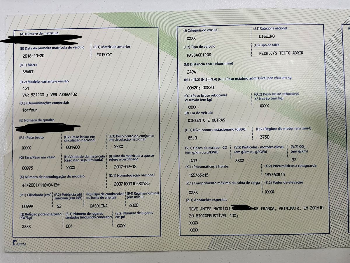 Smart forfour d'occasion