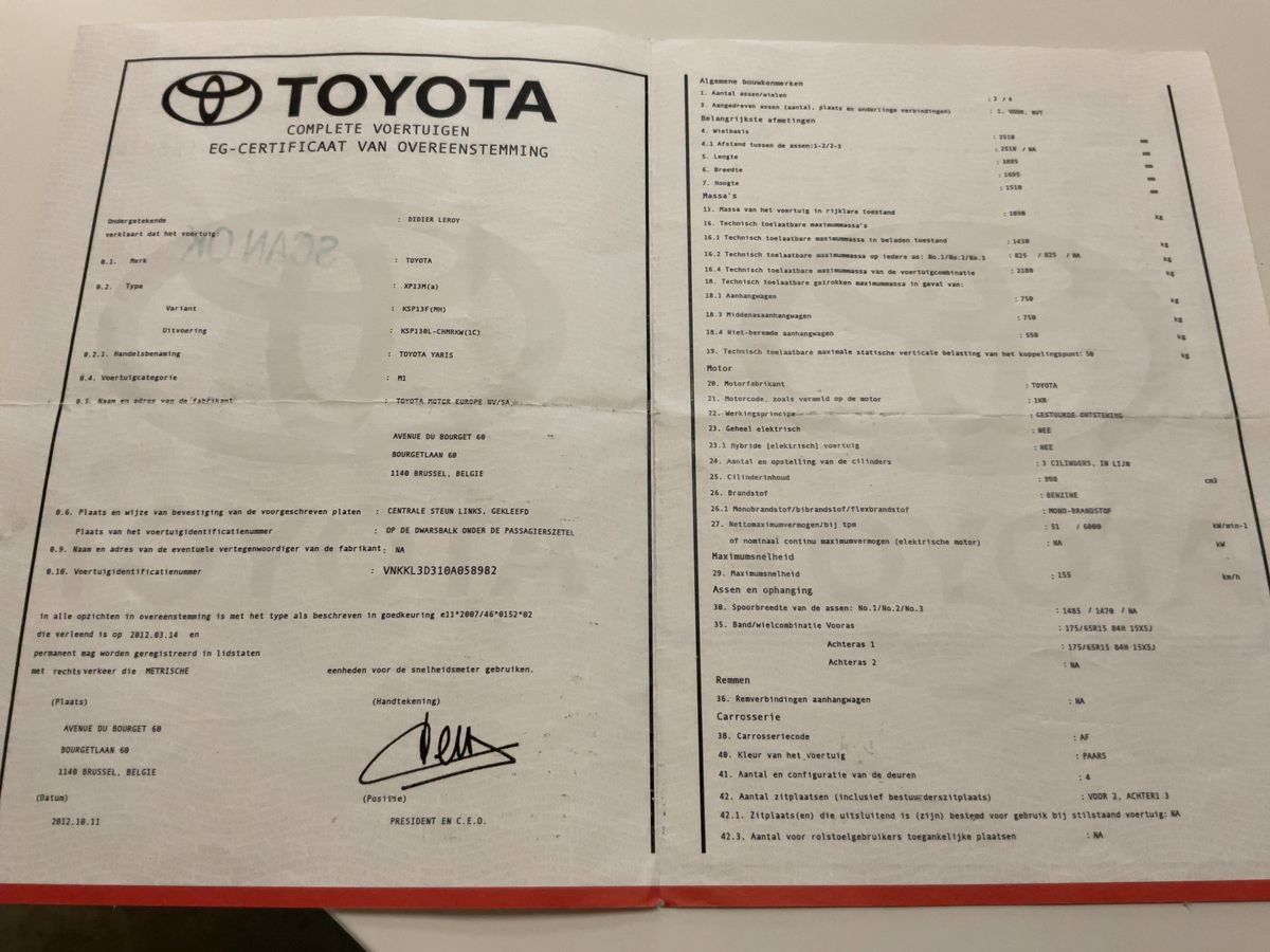 Toyota Yaris d'occasion