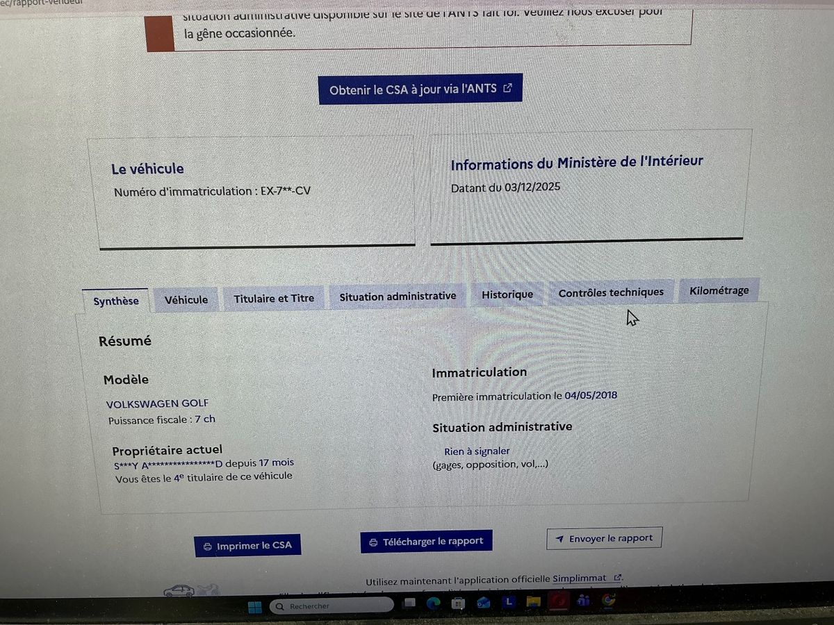 Volkswagen Golf d'occasion