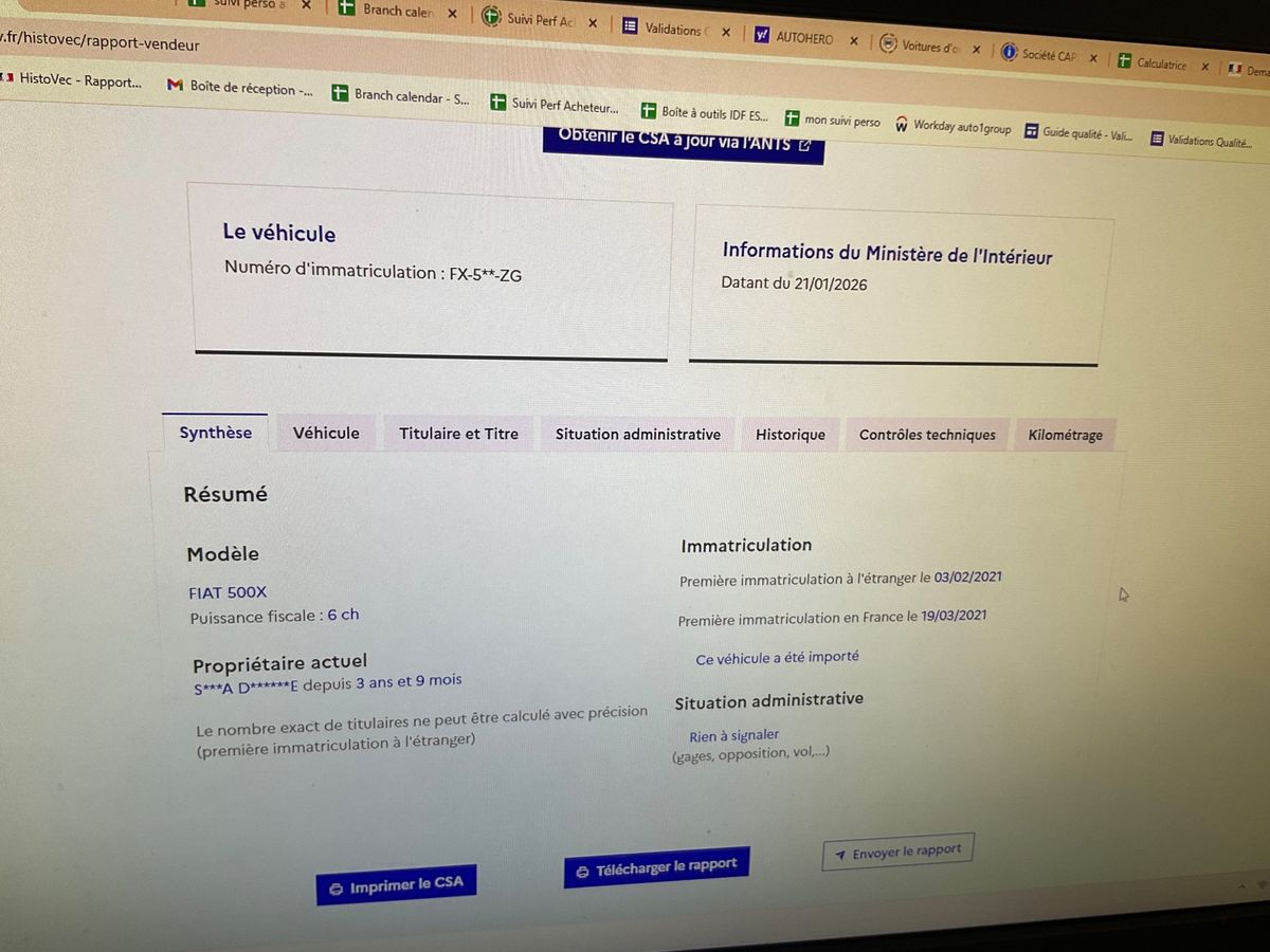 Fiat 500X d'occasion