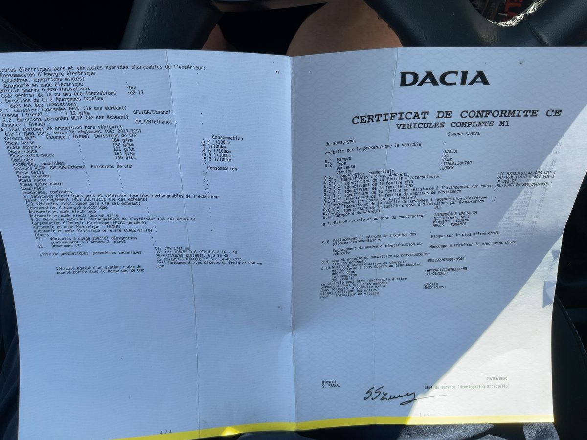 Dacia Lodgy d'occasion