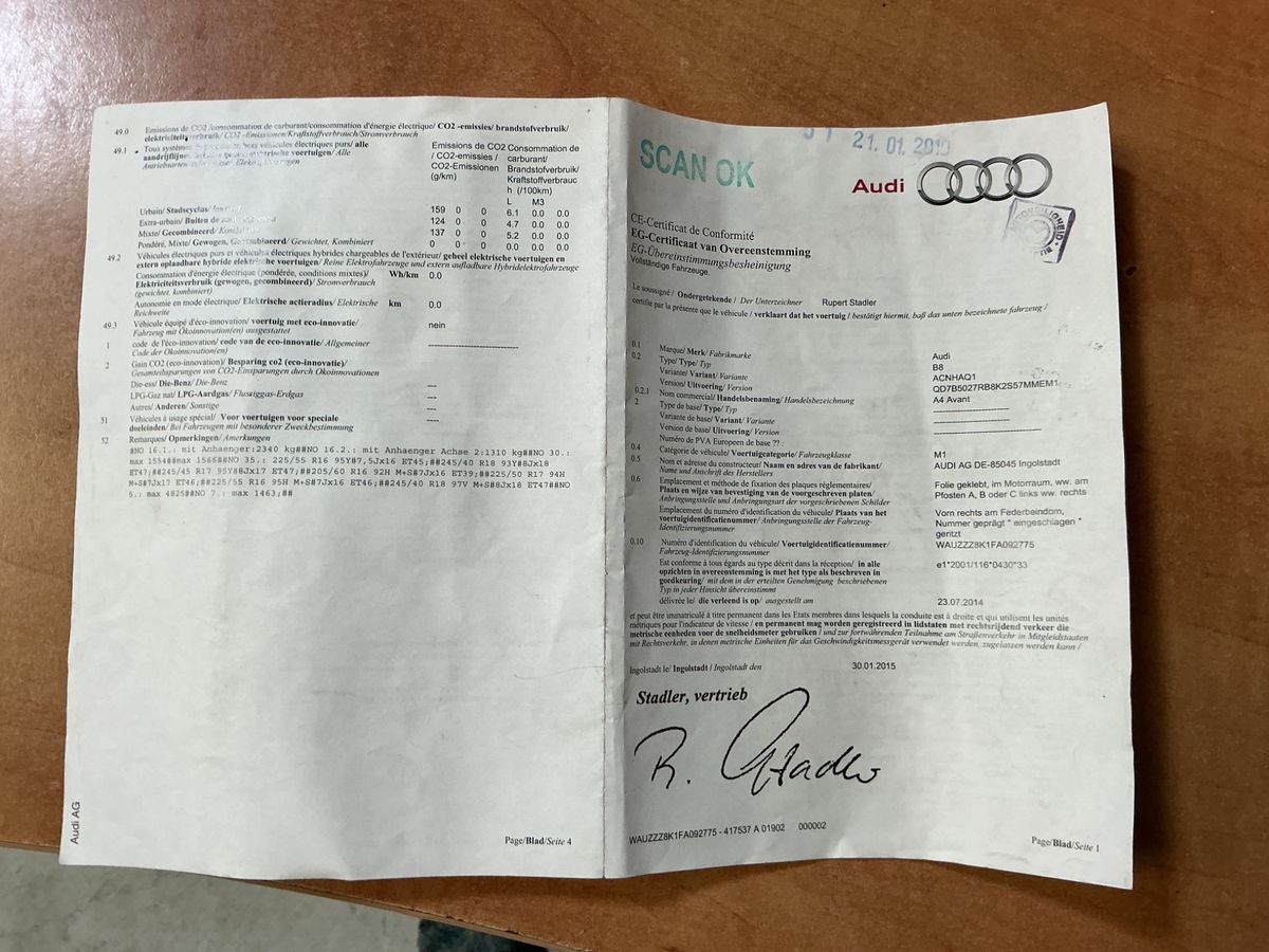 Audi A4 2.0 TDI quattro S line Sportpaket plus