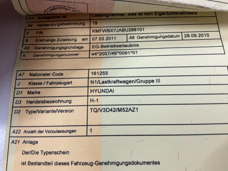 Hyundai H1 2.5 CRDi Kasten — zdjęcie 16