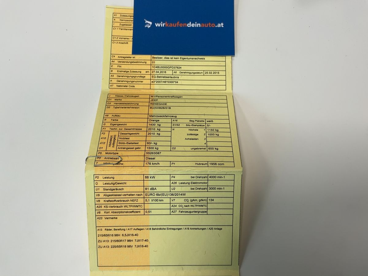 Jeep Renegade 2.0 M-Jet Longitude 4WD