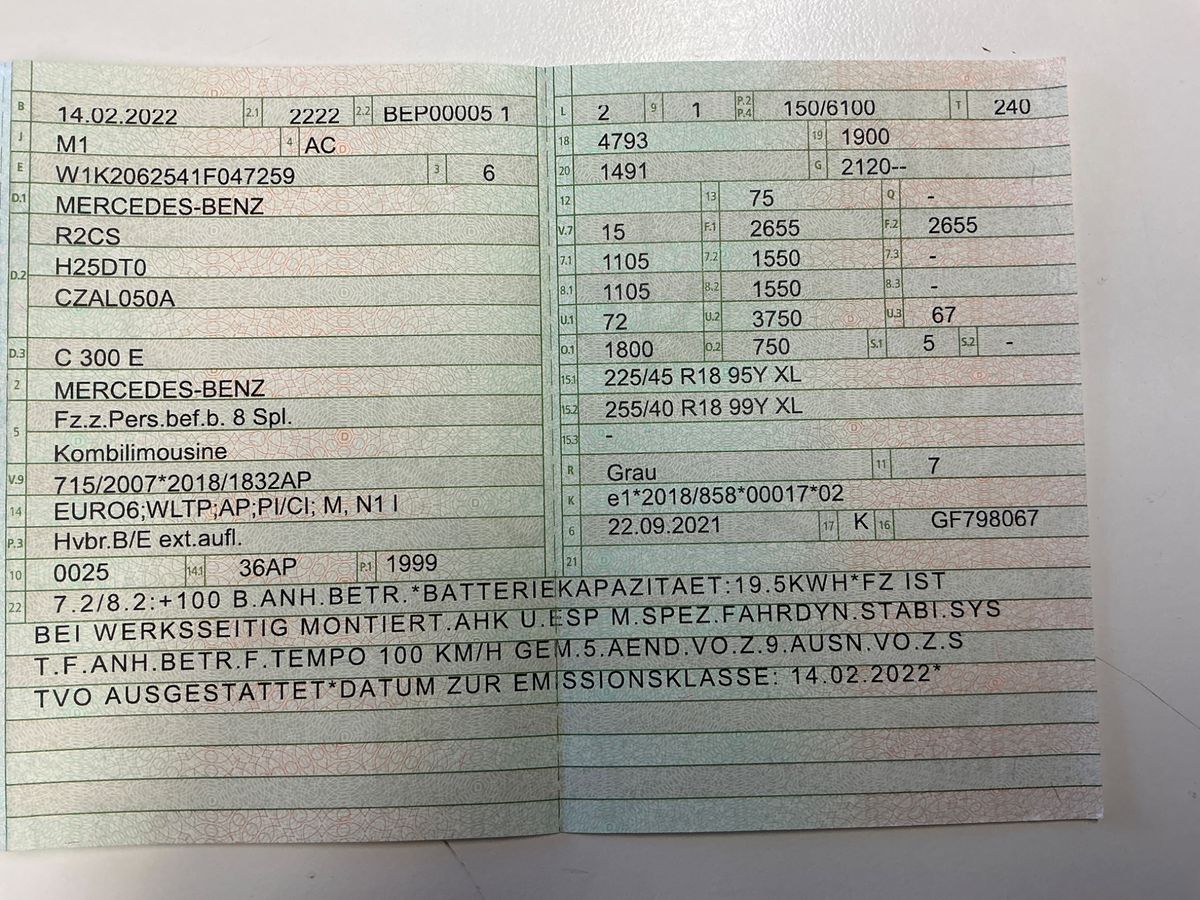 Mercedes-Benz C-Klasse C 300e T AMG Line