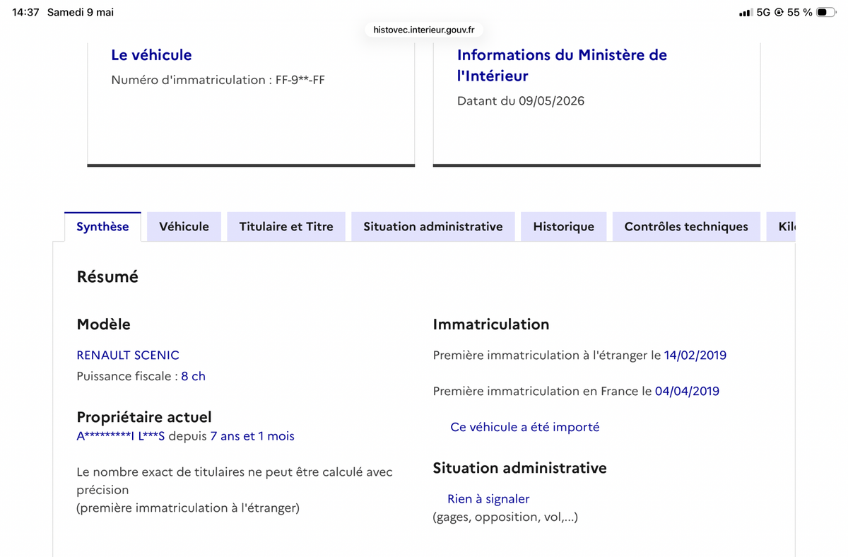 Renault Scenic d'occasion