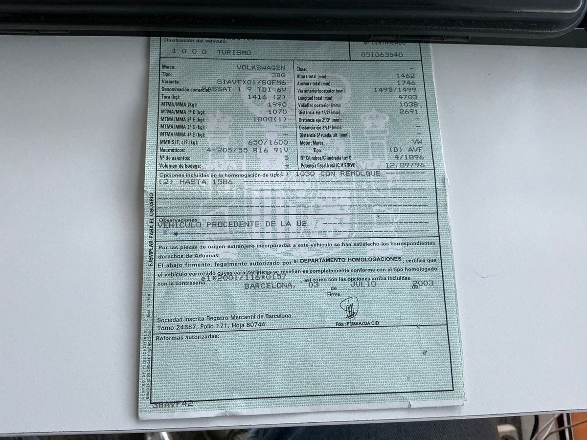 Volkswagen Passat 1.9 TDI Highline