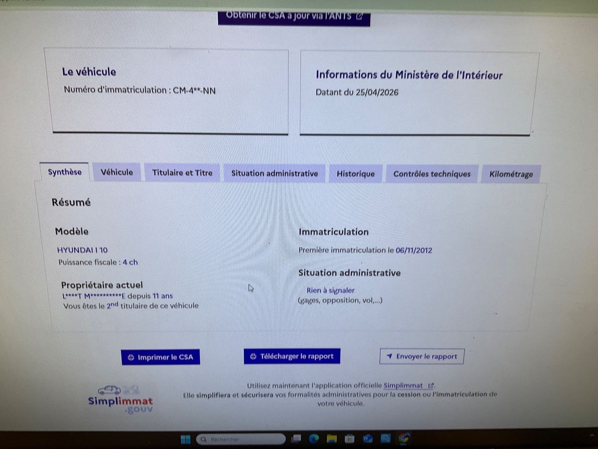 Hyundai i10 d'occasion