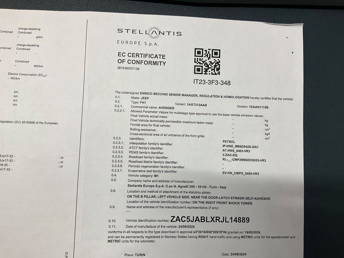 Jeep Avenger d'occasion