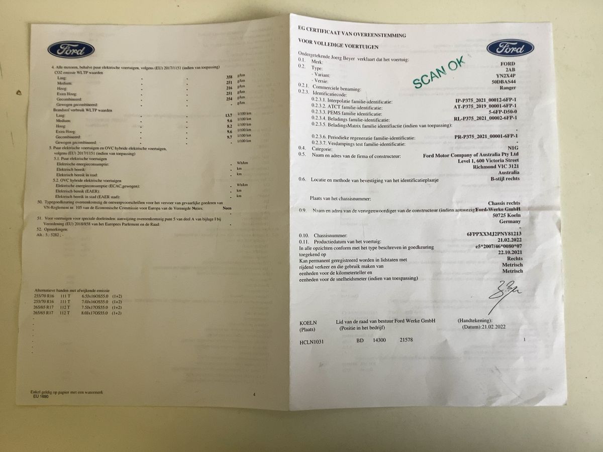 Ford Ranger 2.0 TDCi Doppelkabine 4x4 Wildtrak