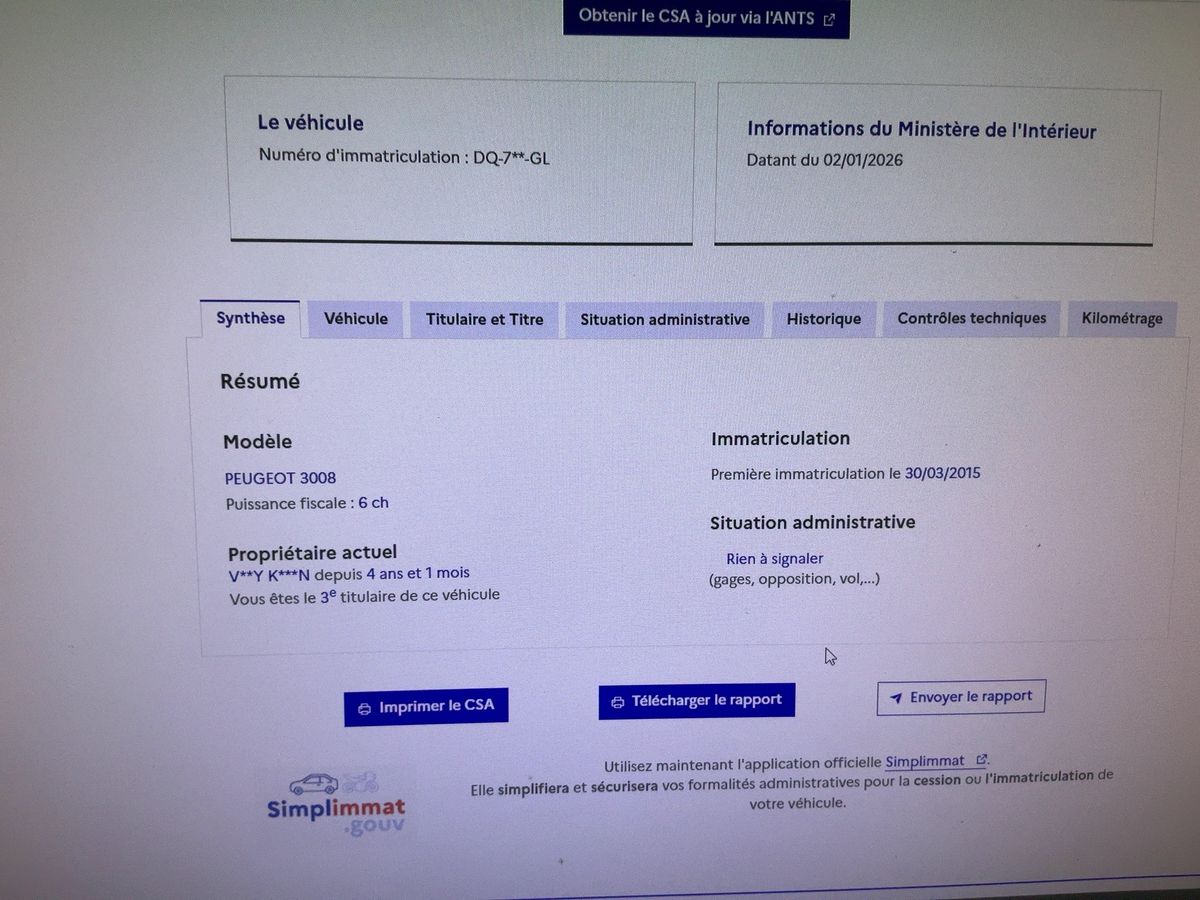 Peugeot 3008 d'occasion