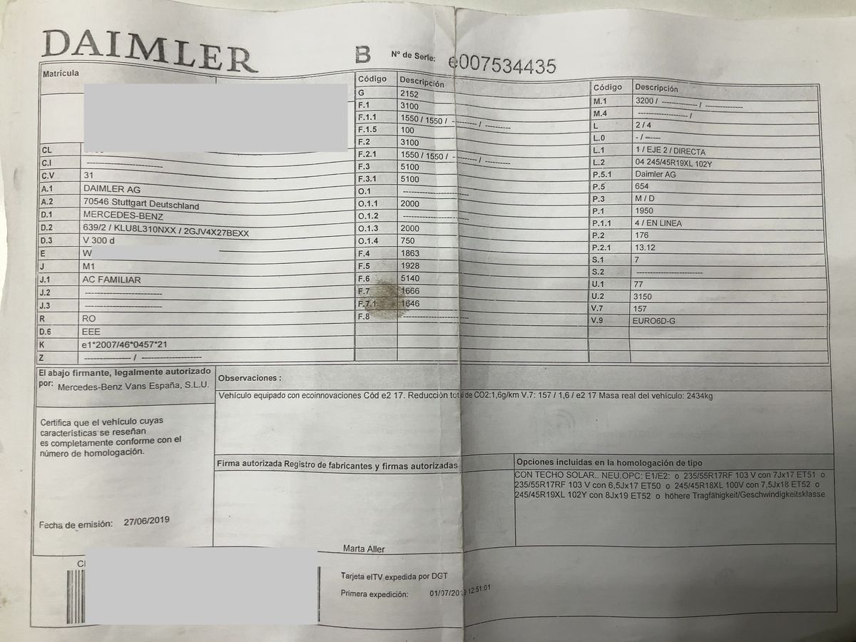 Mercedes-Benz V-Klasse d'occasion