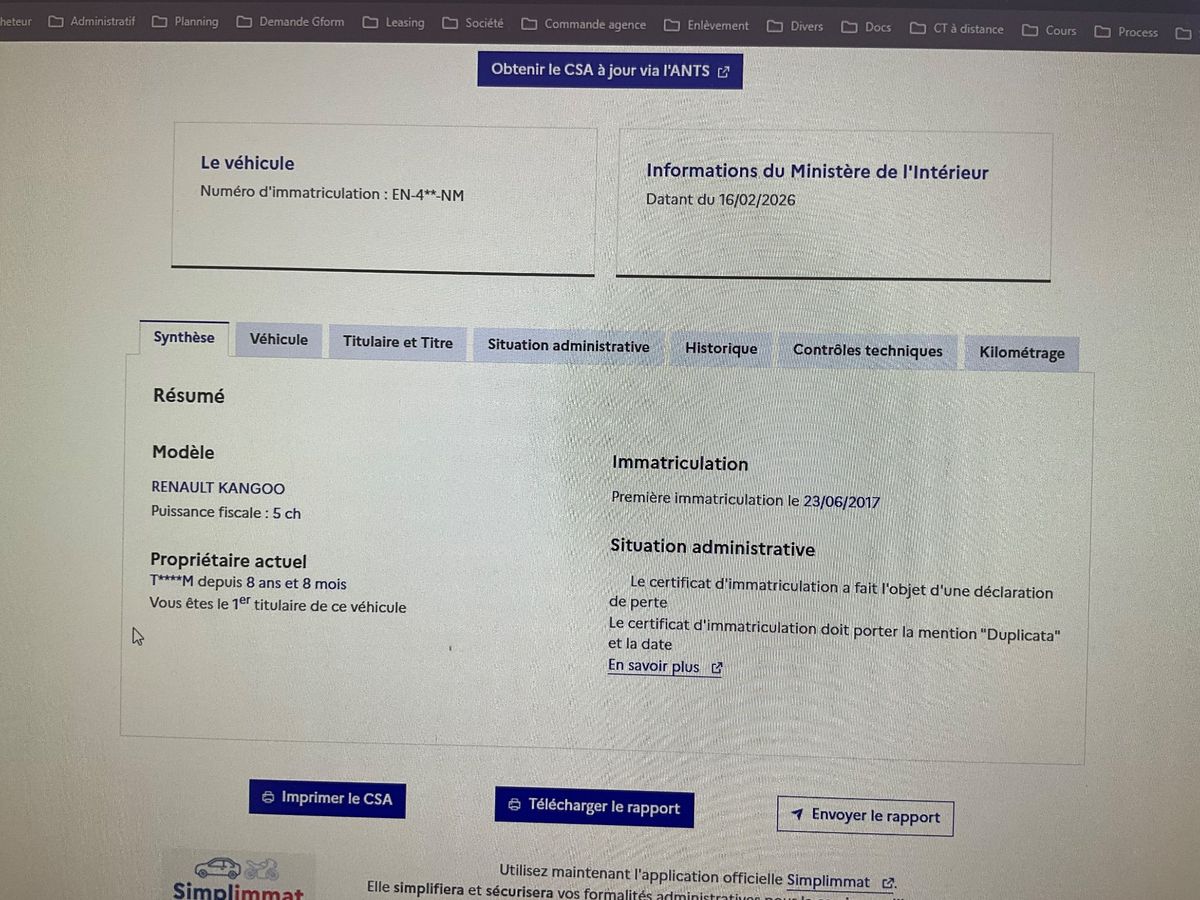 Renault Kangoo d'occasion