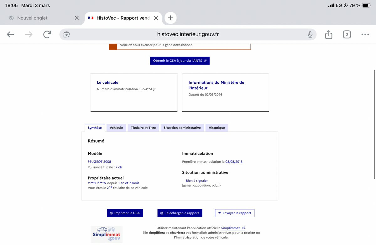 Peugeot 5008 d'occasion