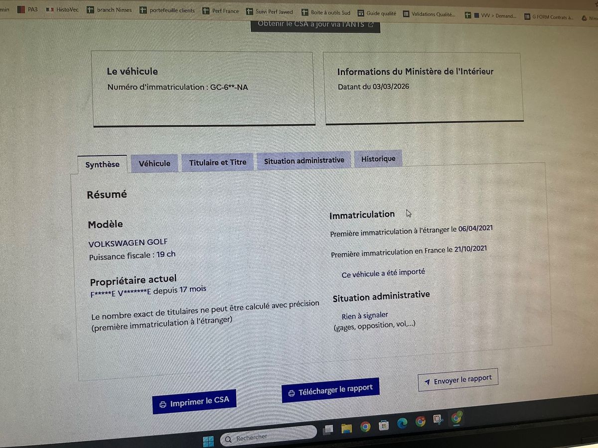 Volkswagen Golf d'occasion