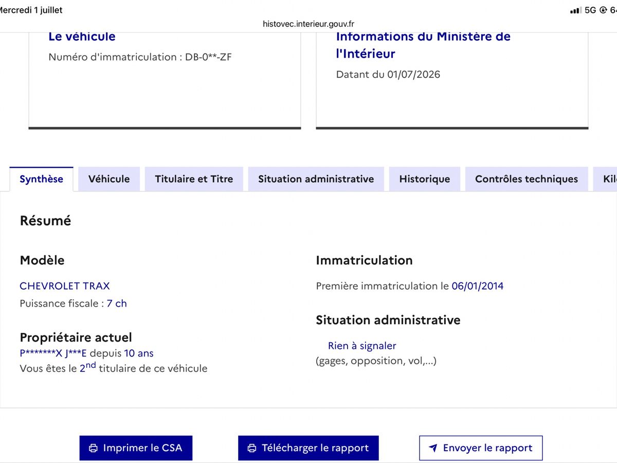 Chevrolet Trax d'occasion