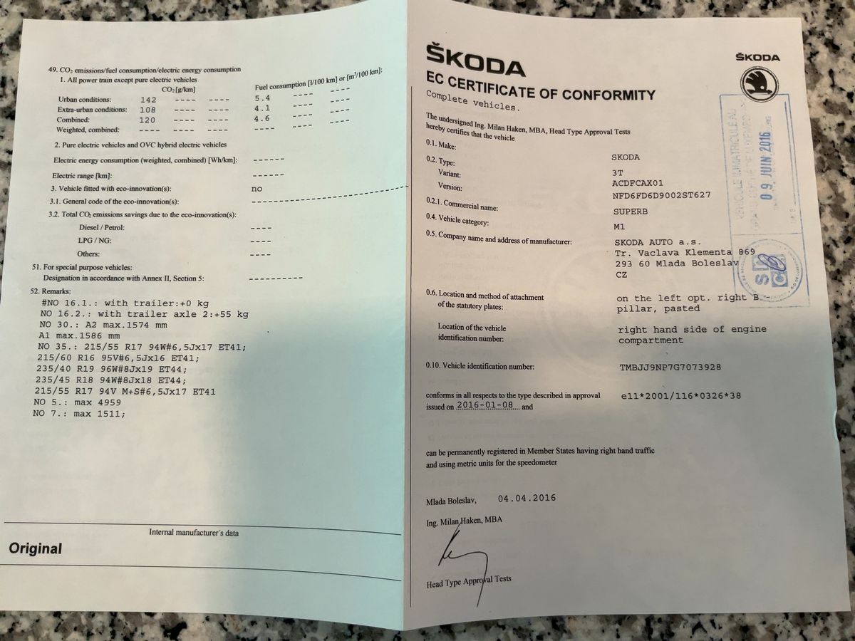 Skoda Superb d'occasion