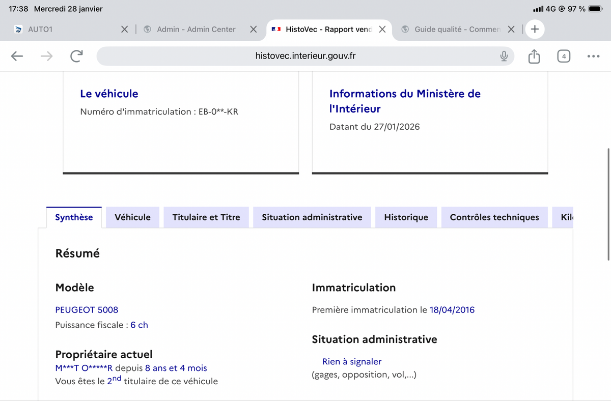 Peugeot 5008 d'occasion