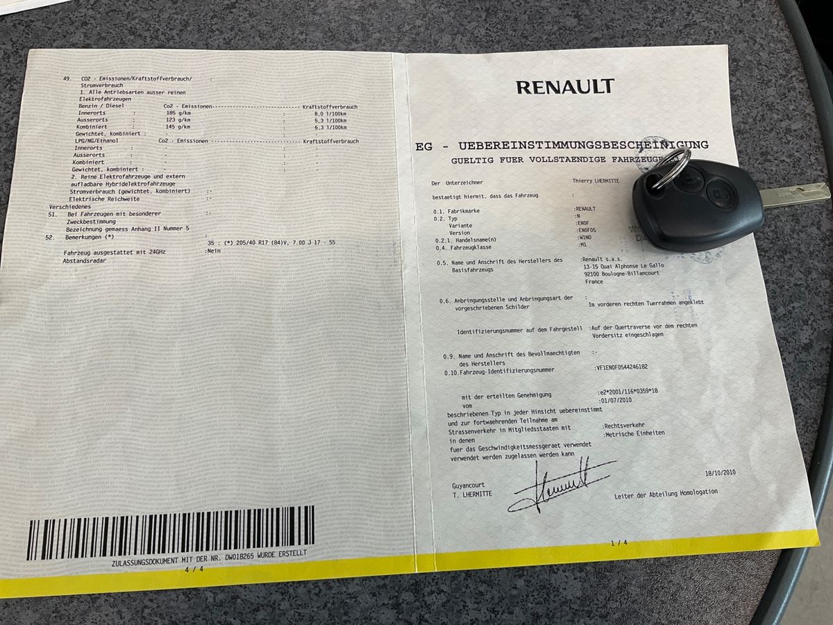 Renault Wind 1.2 Night & Day