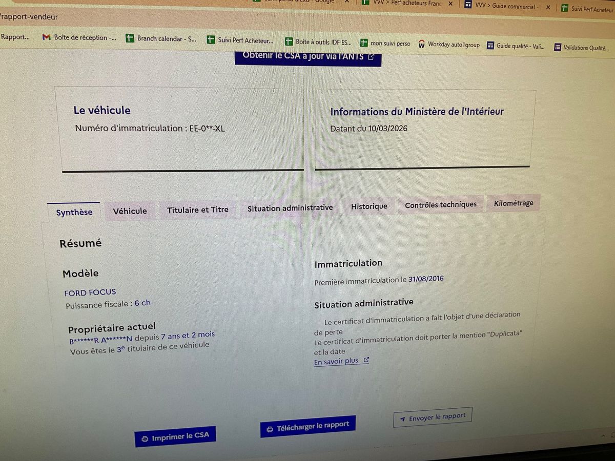 Ford Focus d'occasion