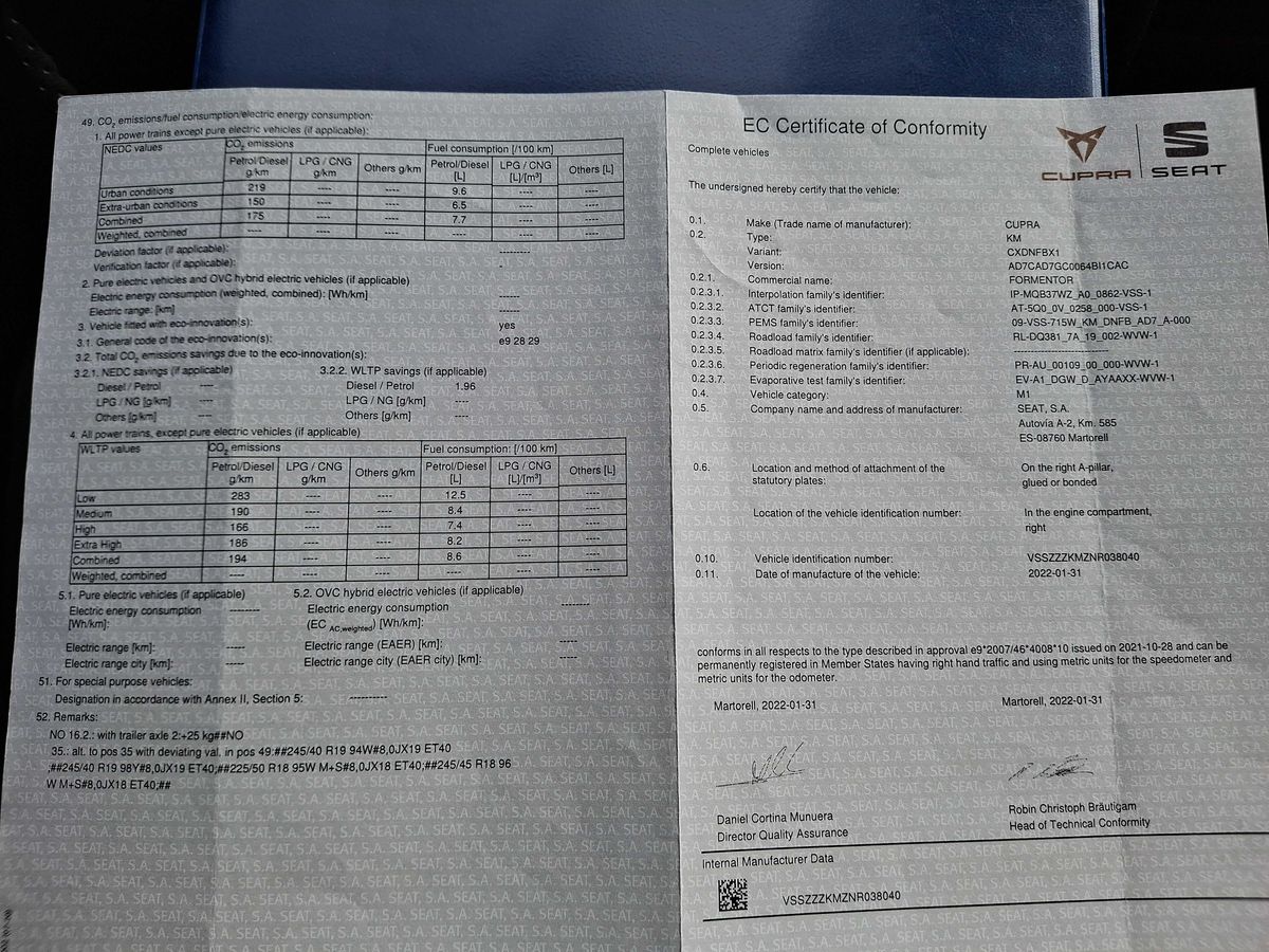 Cupra Formentor d'occasion