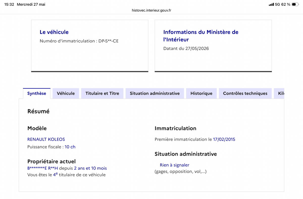 Renault Koleos d'occasion