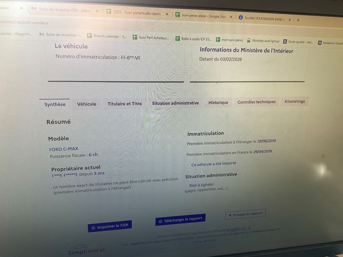 Ford C-Max d'occasion