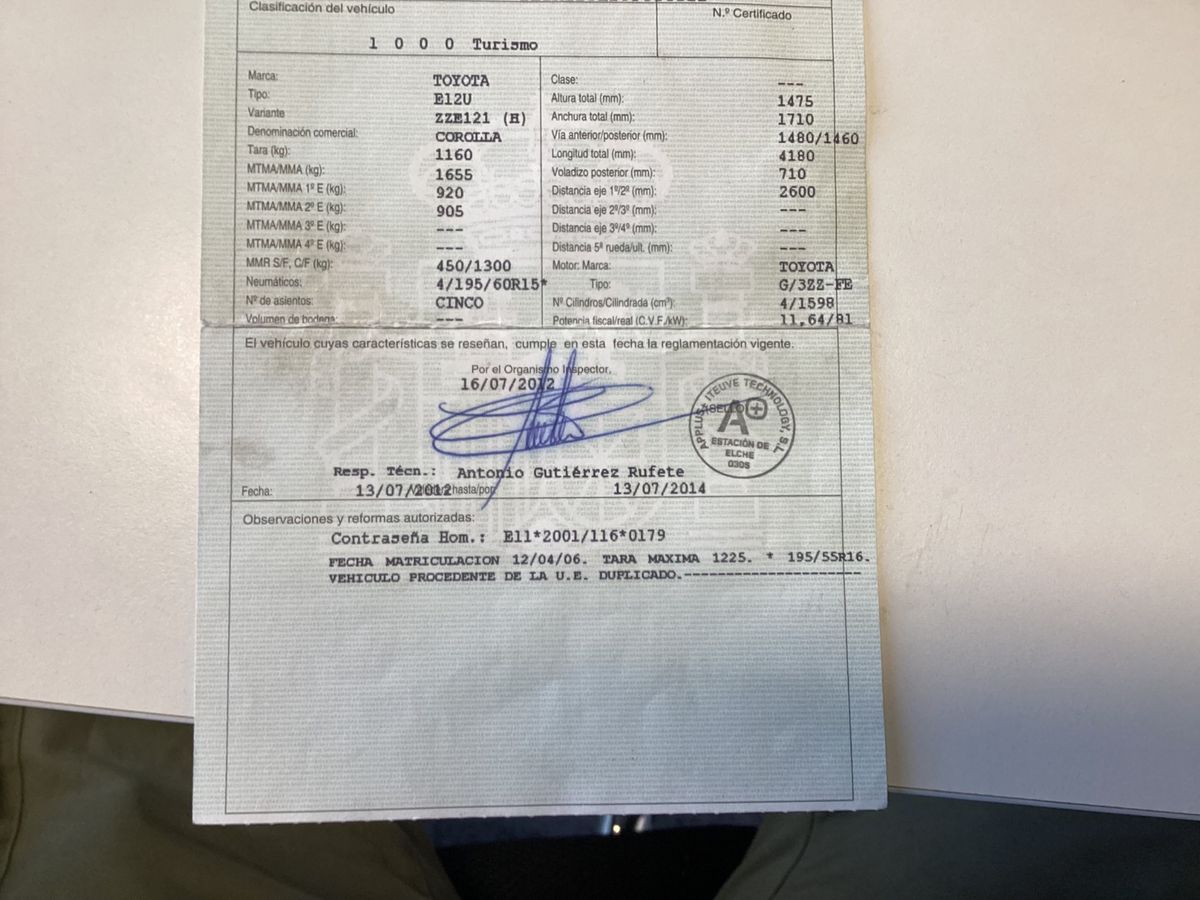 Toyota Corolla 1.6 Sol