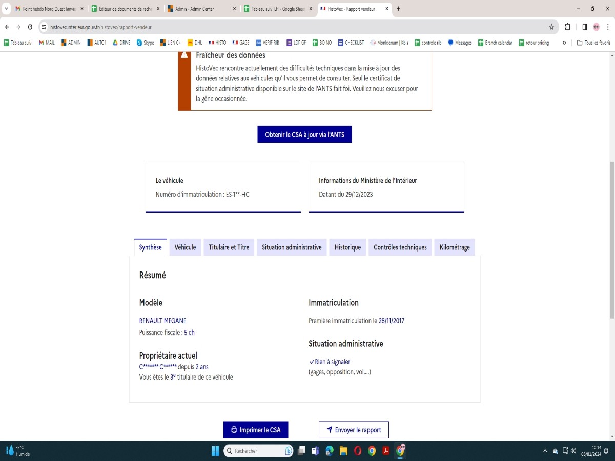 Renault Megane d'occasion