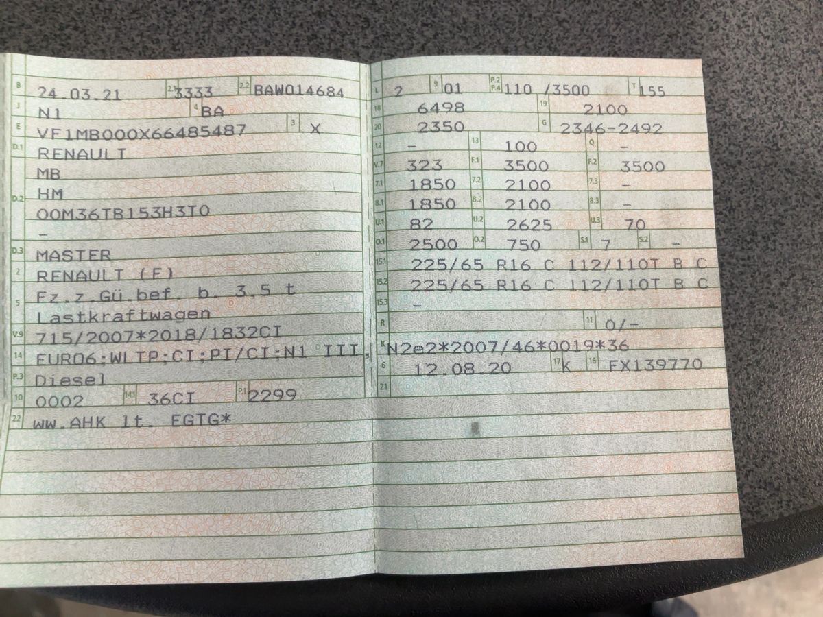 Renault Master 2.3 dCi L3H1 3,5t