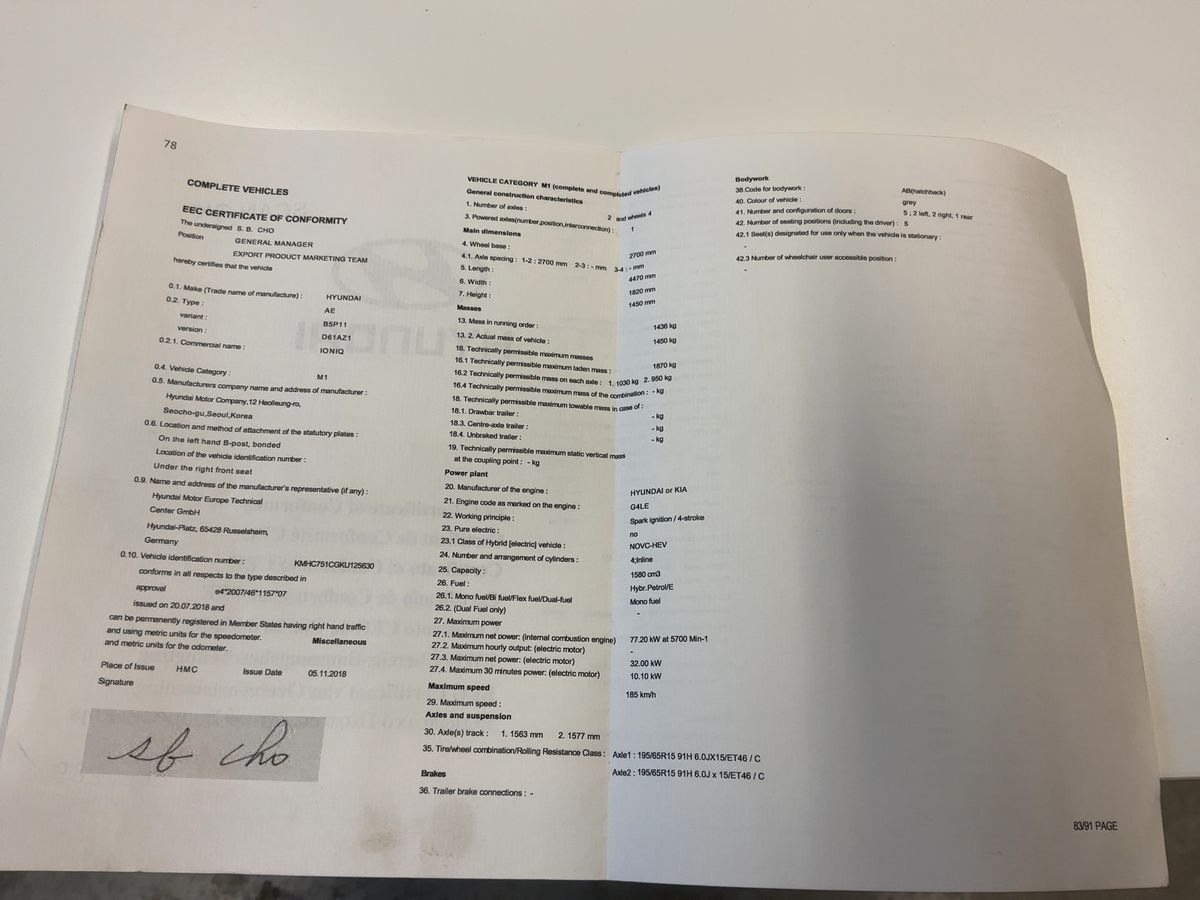 Hyundai IONIQ d'occasion