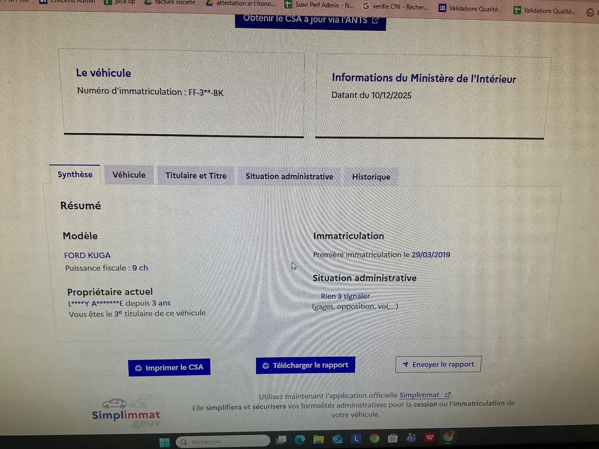 Ford Kuga d'occasion