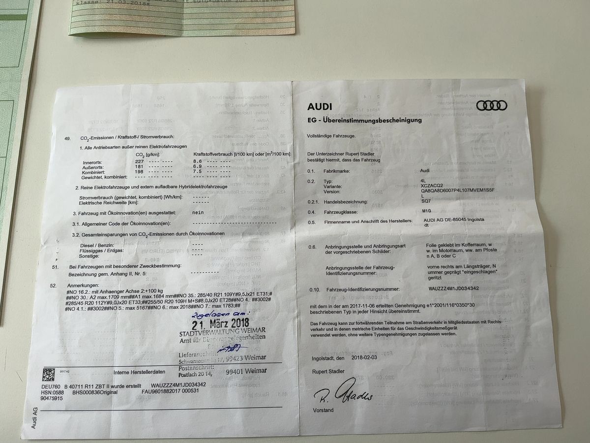 Audi SQ7 d'occasion