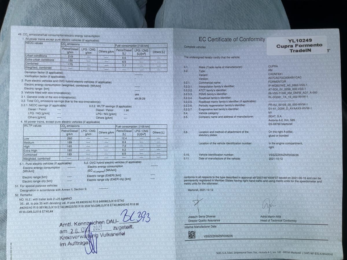 Cupra Formentor d'occasion