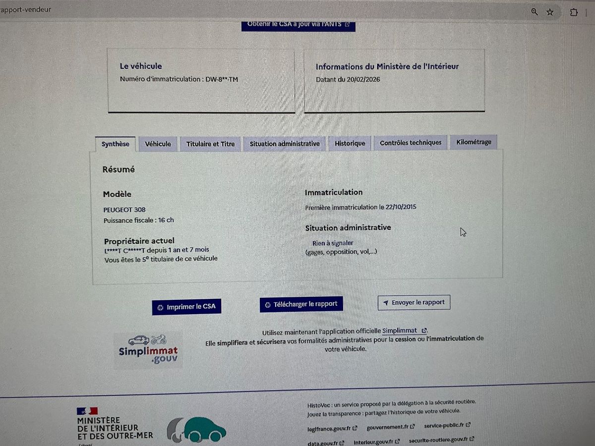 Peugeot 308 d'occasion