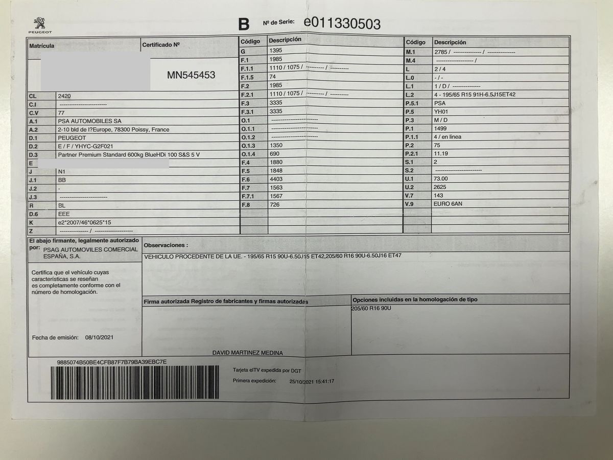 Peugeot Partner d'occasion