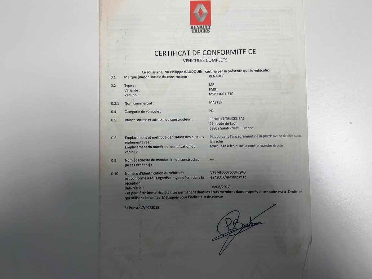 Renault Master d'occasion